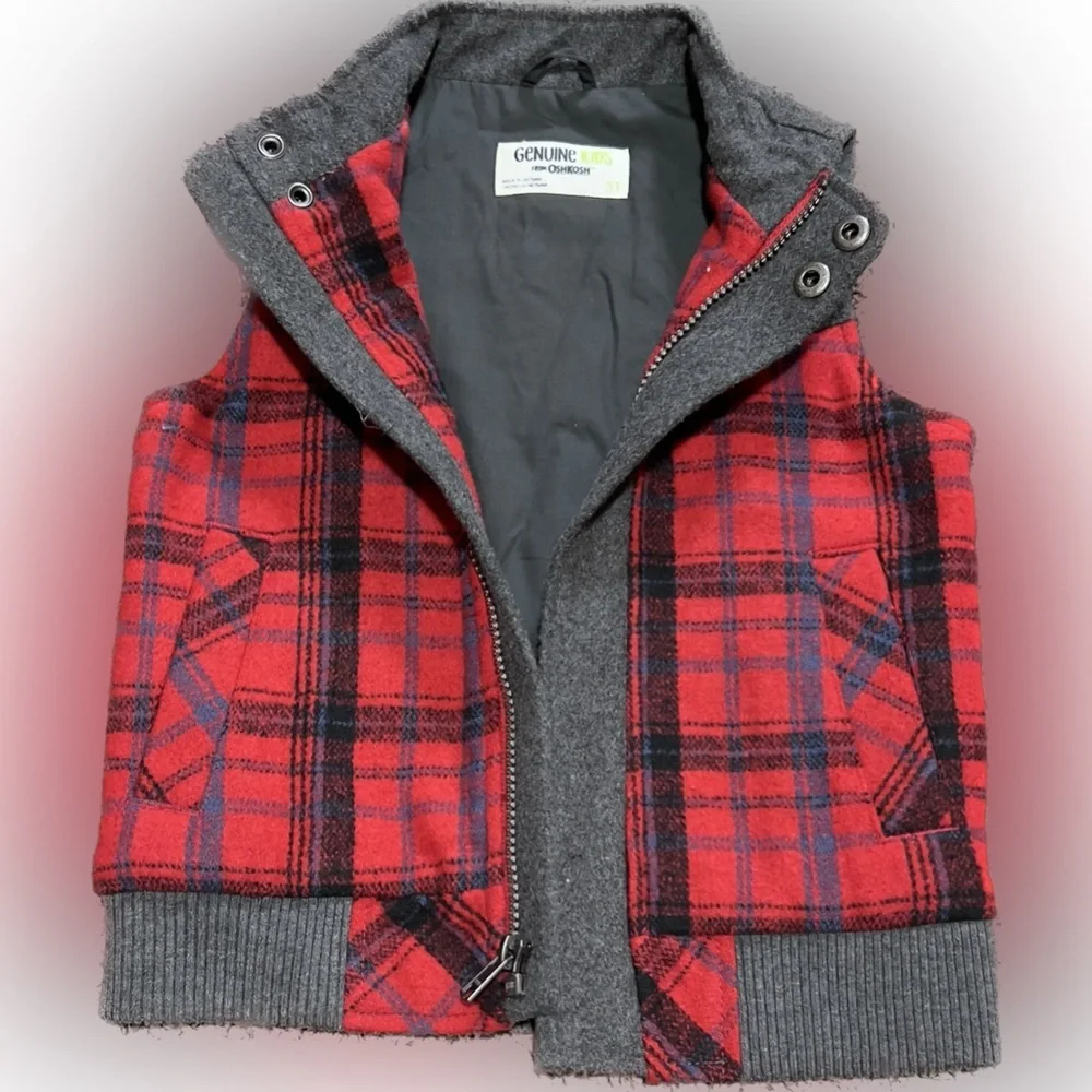 GENUINE KIDS by OSHKOSH | 3T | Wool | boys | vest - Picture 2 of 8